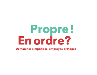 Propre en ordre slogan